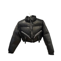 Zip Up Leather Crop Jacket