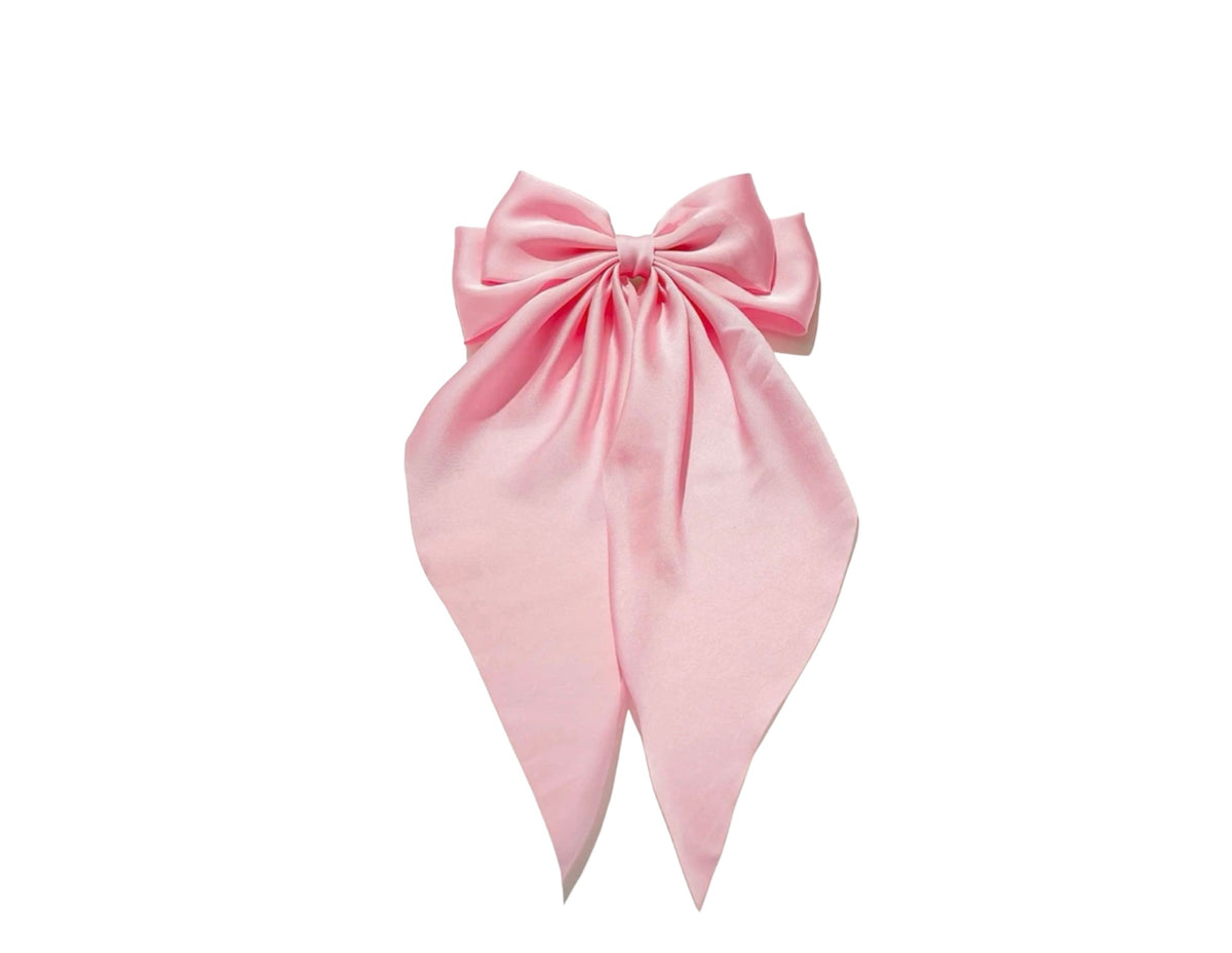 Satin Bow Hair Clip