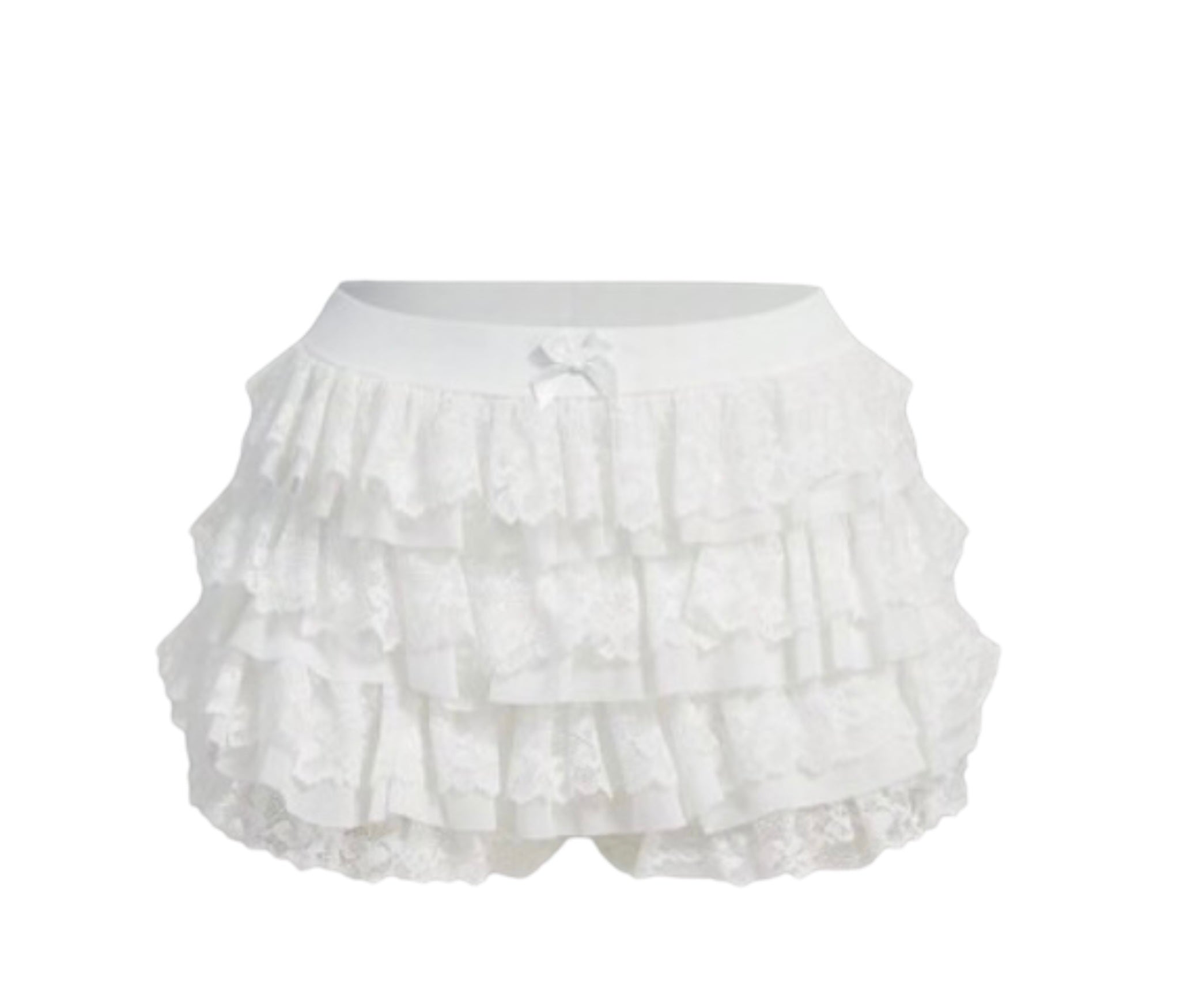 Angel Basic Ruffle Mini Skirt (White) – ShopNiyahKisses