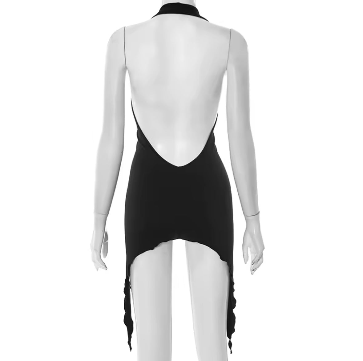 Sienna Halter Mini Black