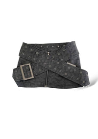 Cross Belt Mini Skirt