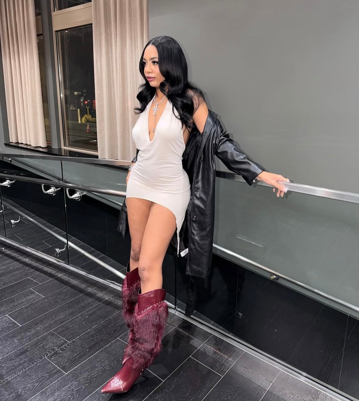 Sienna Halter Mini Gray