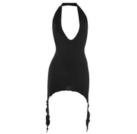 Sienna Halter Mini Black