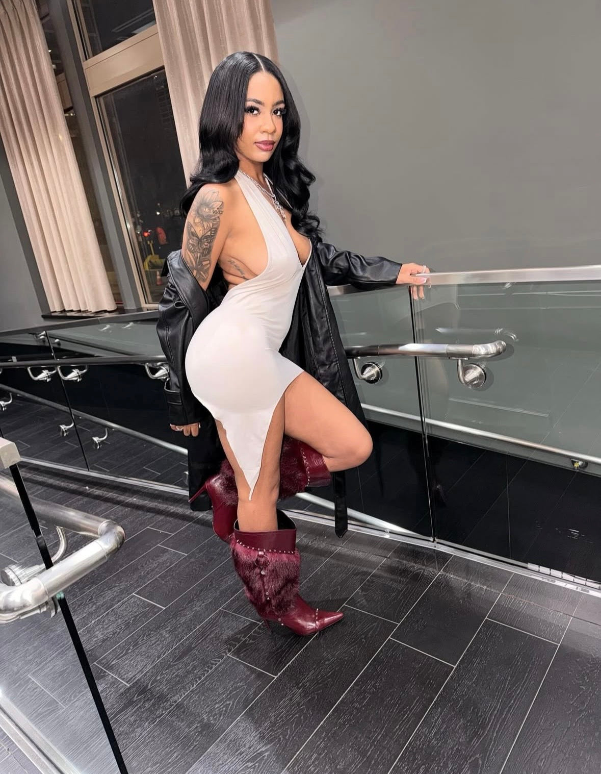 Sienna Halter Mini Gray