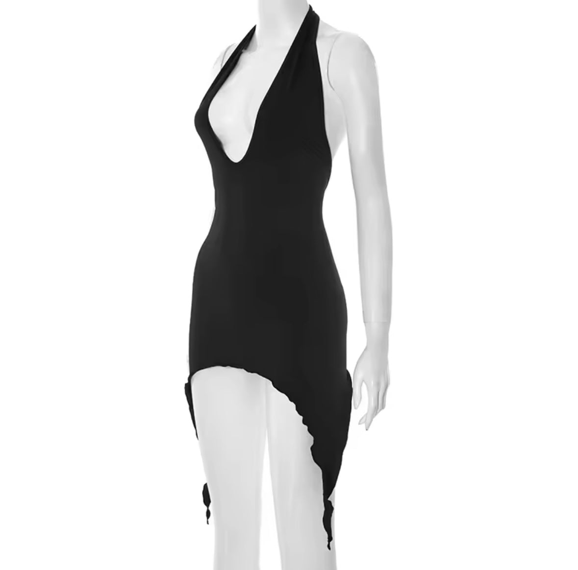 Sienna Halter Mini Black