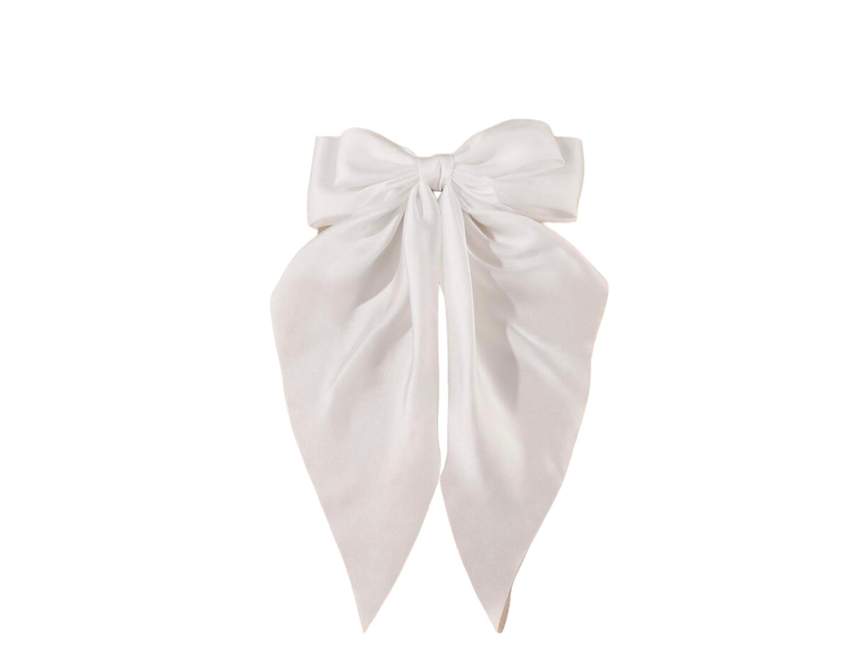 Satin Bow Hair Clip