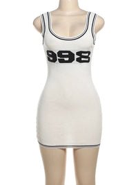 998 Rib Knit Mini Dress