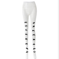 Bowknot Stockings (White&Black)