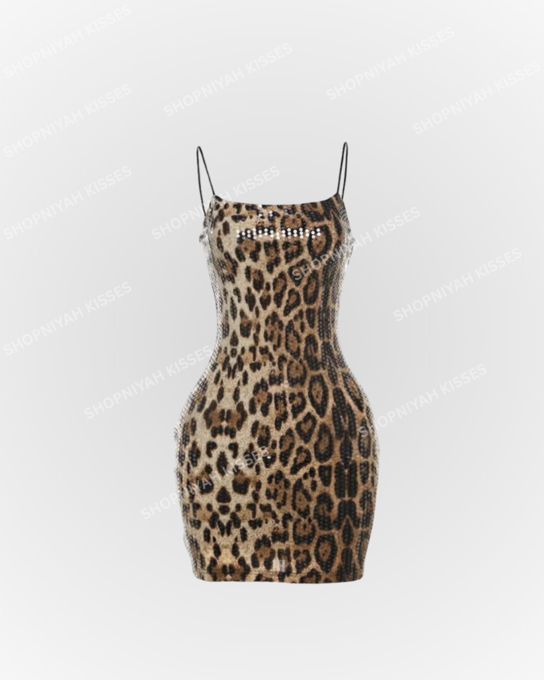 Leopard Sequined Mini