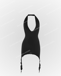 Sienna Halter Mini Black