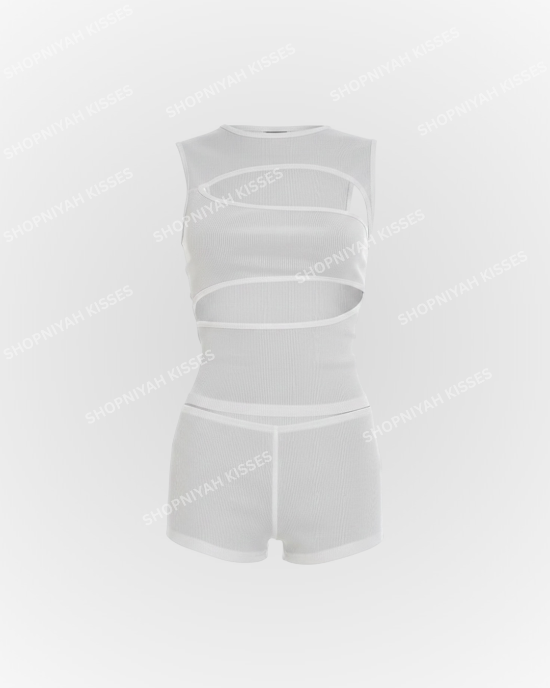 Remi Micro Mini Short Set (White)